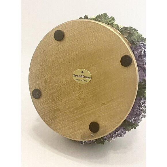 NIB 3D Floral Votive Candle Holder Resin Capodimonte Style God Religion Faith - Picture 8 of 10